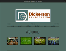 Tablet Screenshot of dickersonlandscaping.com